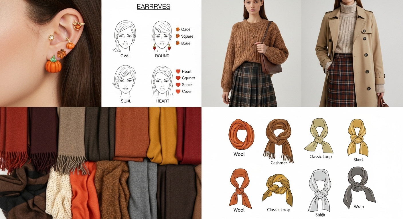 귀걸이로 얼굴형별 매력 포인트 만들기