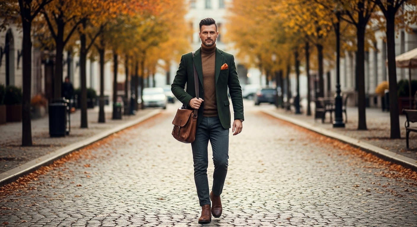 고급스러운 가을 남자 룩 완성하기: 재킷부터 액세서리까지