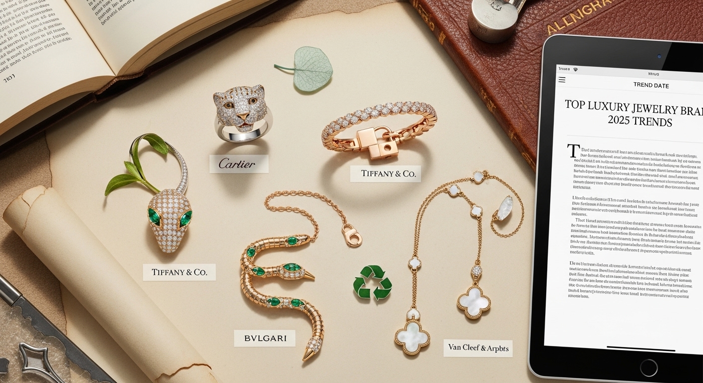 2025년 최신 트렌드를 반영한 명품 쥬얼리 브랜드 TOP4 분석